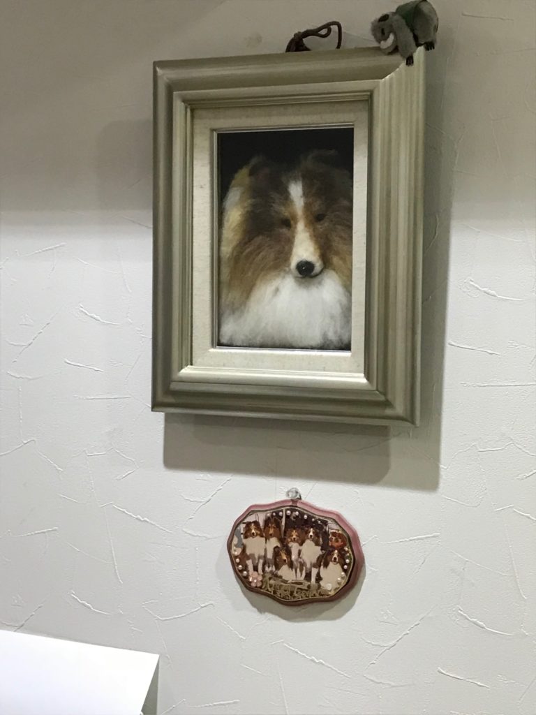 見本 羊毛フェルト犬オーダー シェルティ シェットランドシープドッグ